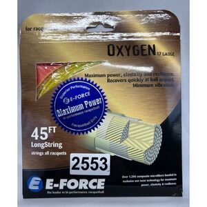 E-Force Oxygen Racquetball Yellow String 17 Gauge 45' Power Elasticity Vibration